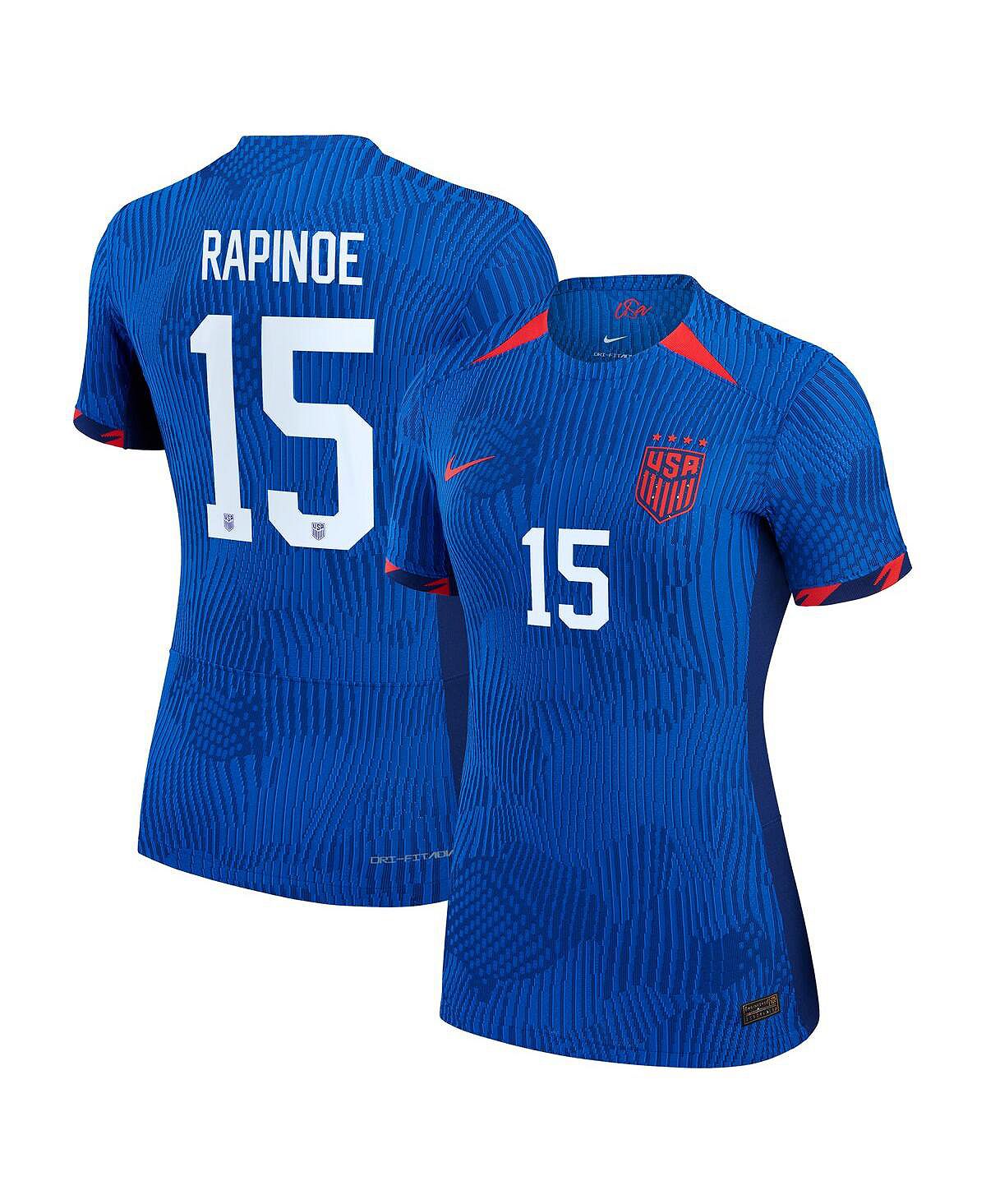 

Женское выездное аутентичное джерси Megan Rapinoe Royal USWNT 2023 Nike