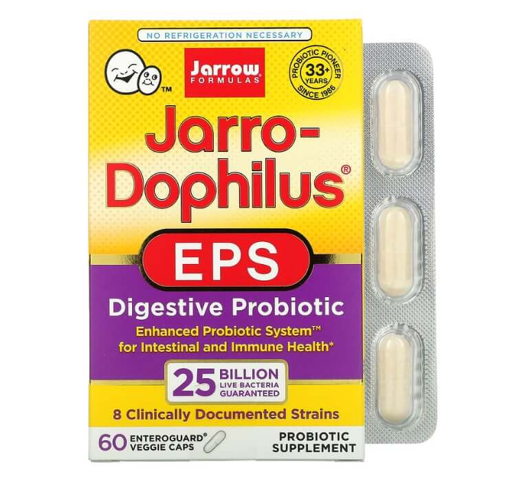 Пробиотики Jarrow Formulas с технологией Enteroguard, 60 капсул пробиотики eps jarrow formulas 30 капсул