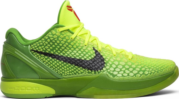 Лимитированные кроссовки Nike Zoom Kobe 6 'Grinch', зеленый - фото