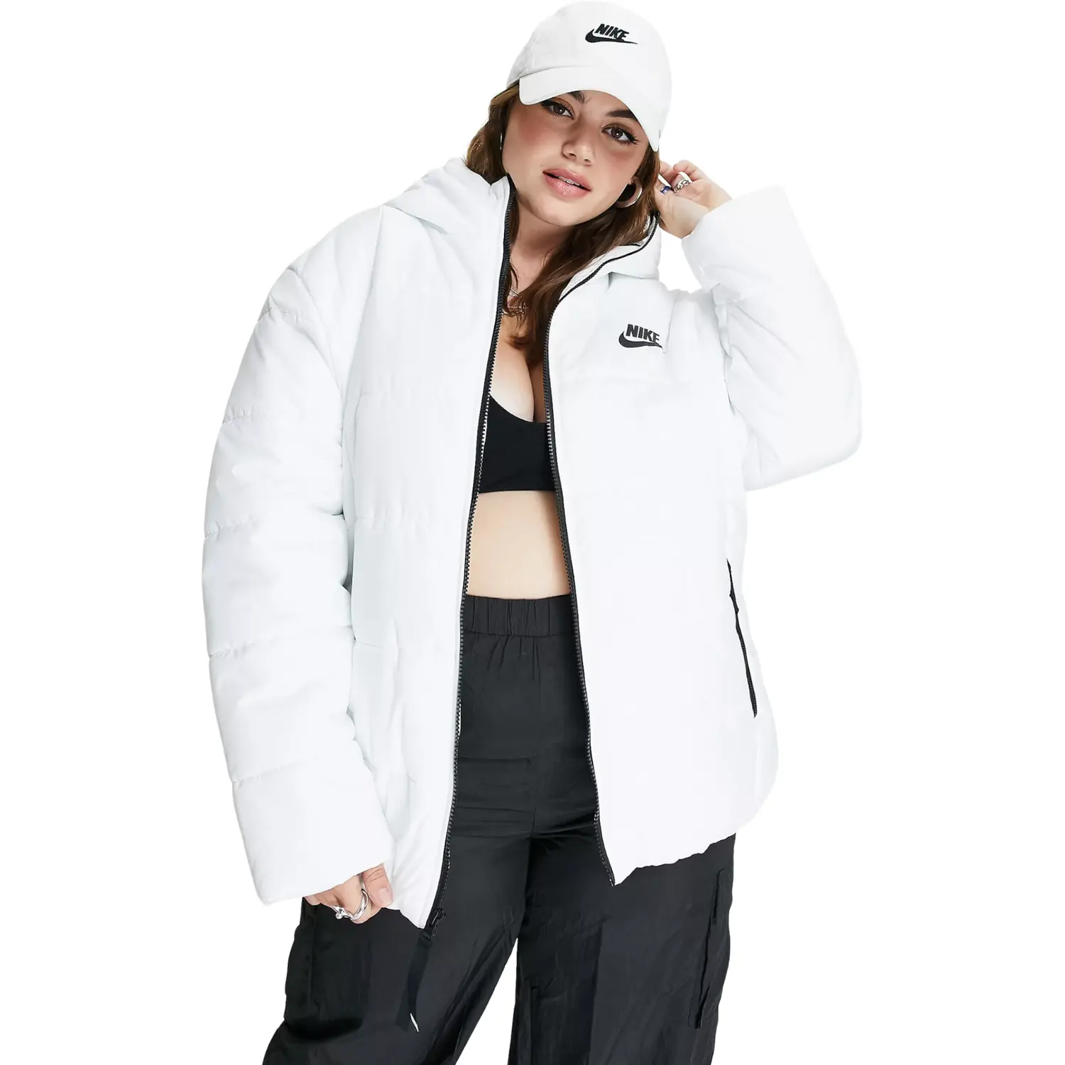 

Куртка Nike Plus Classic Padded With Hood In Summit, белый