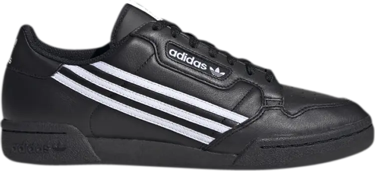 

Кроссовки Adidas Continental 80 'Three Stripes - Core Black', черный