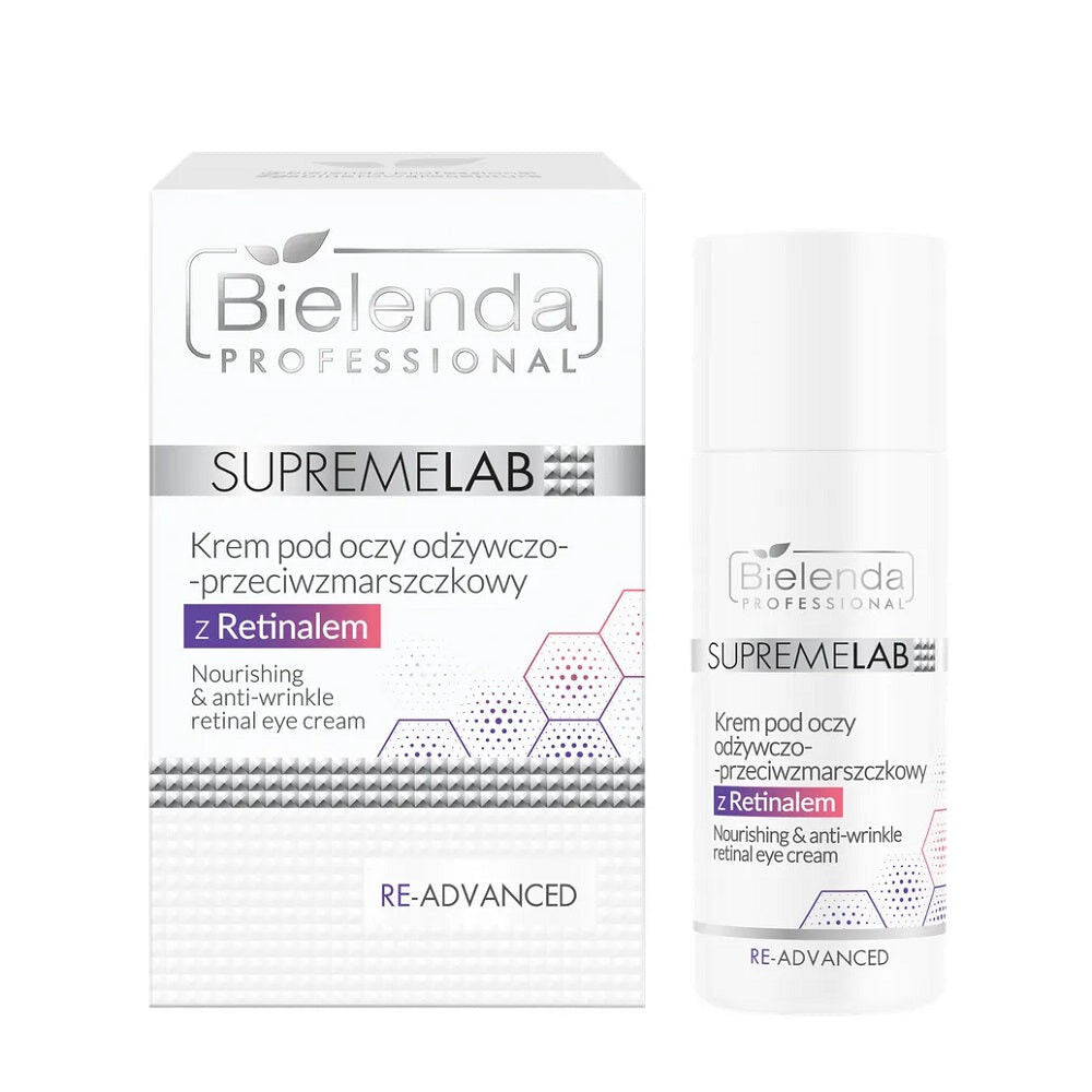 

Bielenda Professional SupremeLab Re-Advanced питательный крем для глаз против морщин с ретиналем 15мл