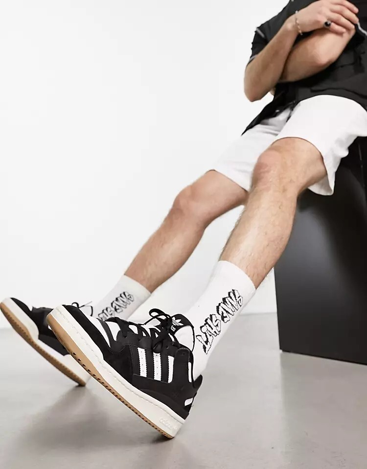

Черные кроссовки adidas Originals Forum Low CL, черный