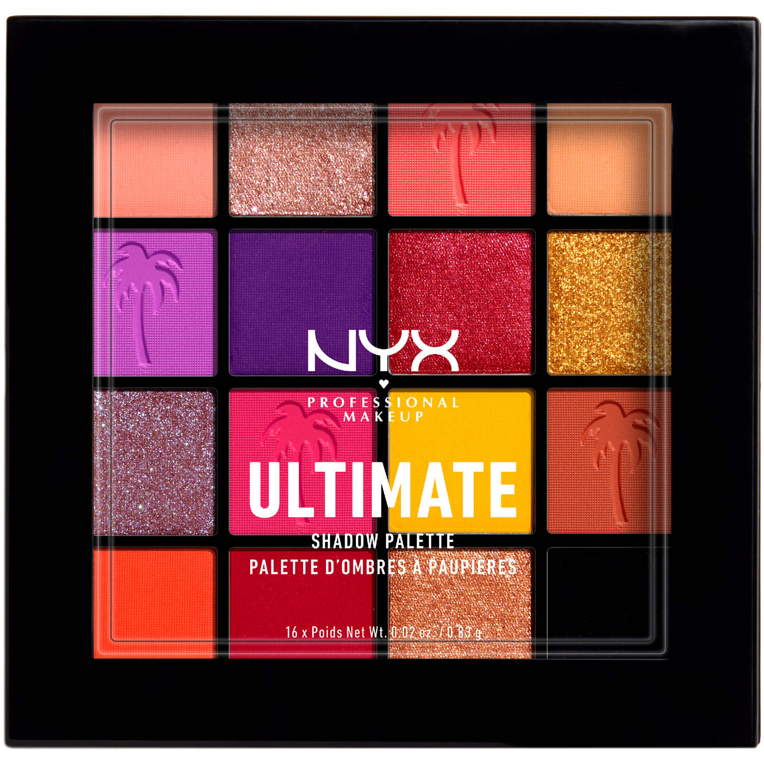 NYX Professional Makeup Ultimate Festival палетка теней для век, 13 г палетка теней для век nyx professional makeup ultimate edit тон warm neutrals