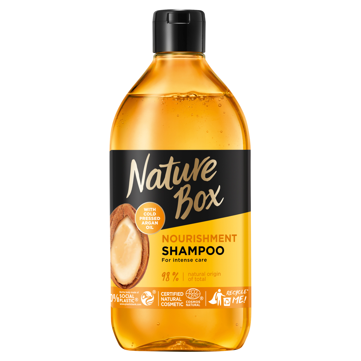 Nature Box Argan Oil Питательный шампунь для волос, 385 мл nature box men walnut oil 3in1 шампунь 385 ml