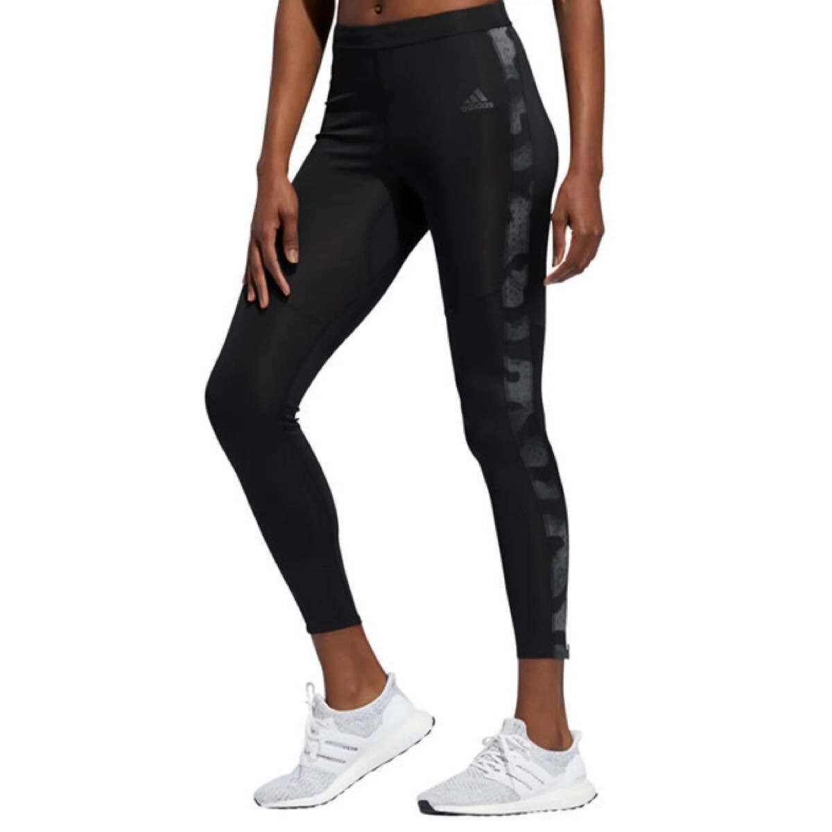 

Тайтсы Adidas Camouflage Running, черный