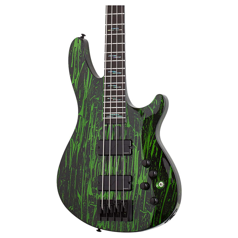 

Schecter C-4 Silver Mountain 4-струнная бас-гитара, Toxic Venom 1490