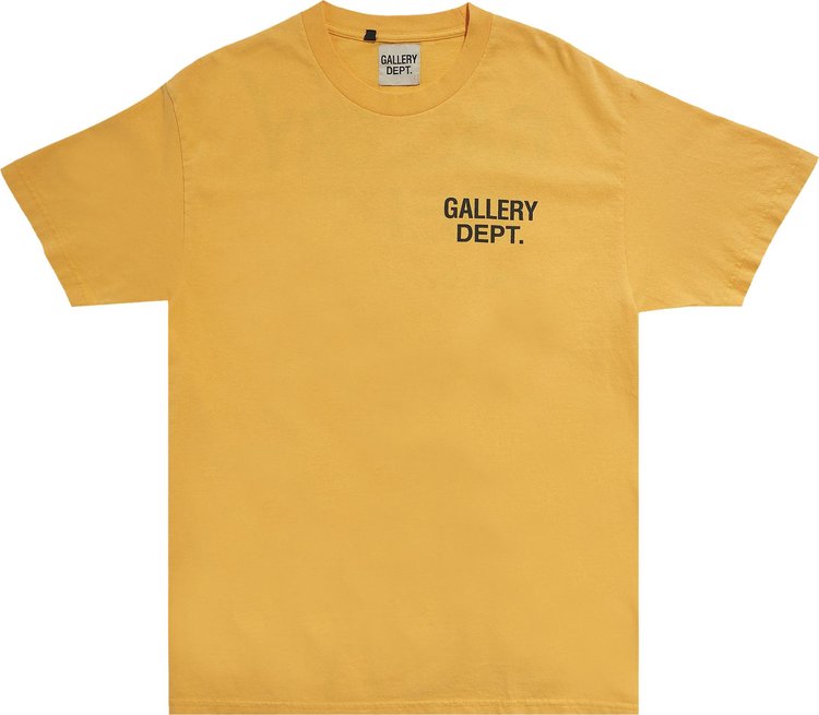 Футболка Gallery Dept. Vintage Souvenir Tee 'Yellow', желтый - фото