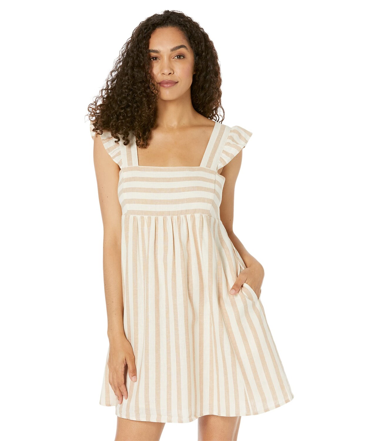 

Платье Draper James, Maddie Babydoll Dress in Cabana Stripe