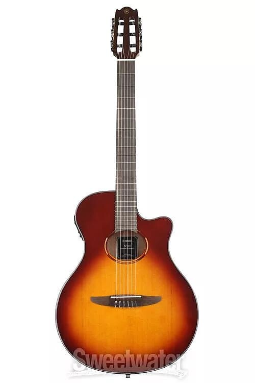 

Акустическая электрогитара Yamaha NTX1 с нейлоновыми струнами, цвет коричневый Sunburst