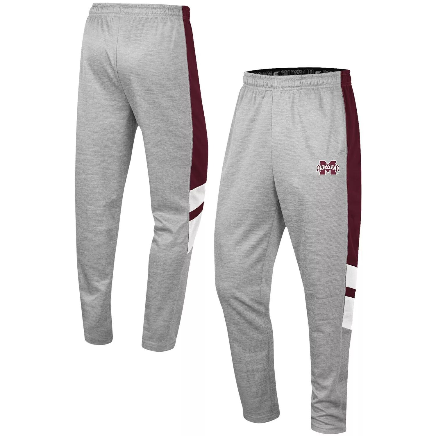 

Мужские брюки Colosseum Heathered Grey/Maroon Mississippi State Bulldogs Bushwood
