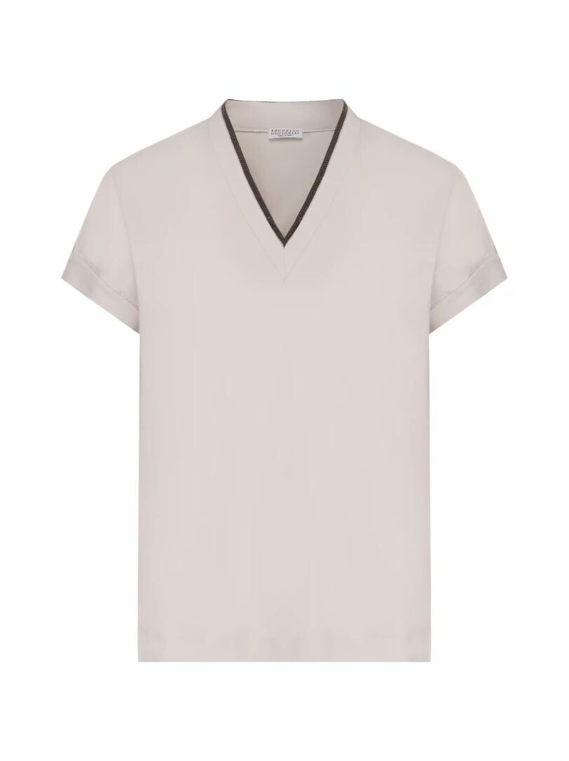 

Хлопковый топ с цепью мониль Brunello Cucinelli