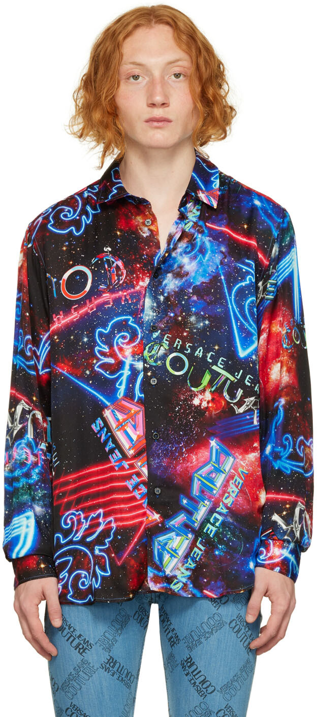 

Разноцветная рубашка Galaxy Couture Versace Jeans Couture