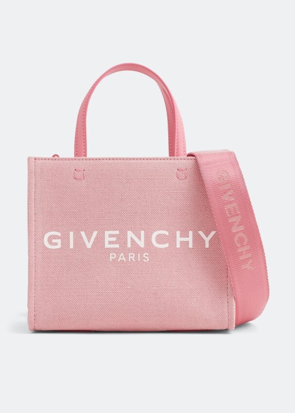 

Сумка-тоут GIVENCHY Mini G shopping tote bag, розовый