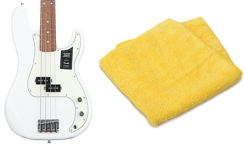 

Бас-гитара Fender Player Precision Bass — полярно-белый с Pau Ferro Комплект накладки на гриф с двухсторонней сверхмягкой полировальной салфеткой из микрофибры Fender 0149803515=1 0990524000=1