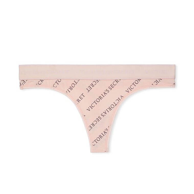 

Трусики-танга Victoria's Secret Logo Cotton, розовый