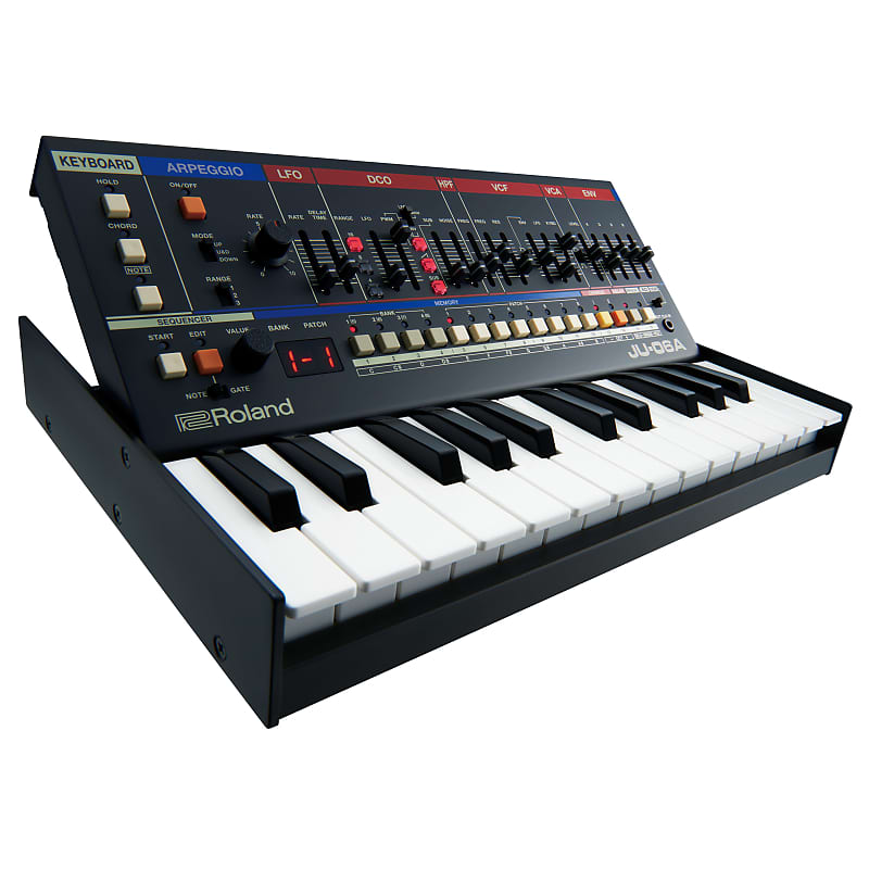 Звуковой модуль синтезатора Roland Boutique JU-06A с клавишным блоком K-25m синтезатор серии roland ju 06a boutique boutique series ju 06a synthesizer module with k 25m keyboard