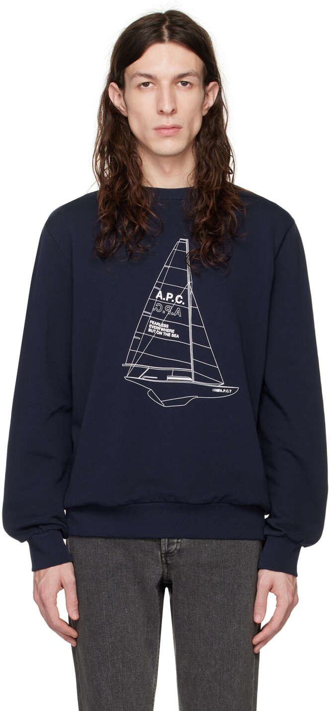 

Темно-синяя толстовка Nicolas A.P.C., Синий