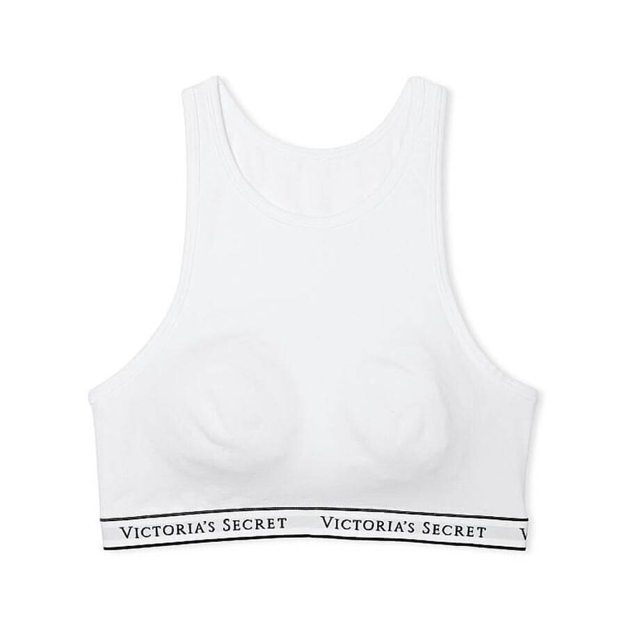 

Бюстгальтер Victoria's Secret Logo Cotton Scoop, белый
