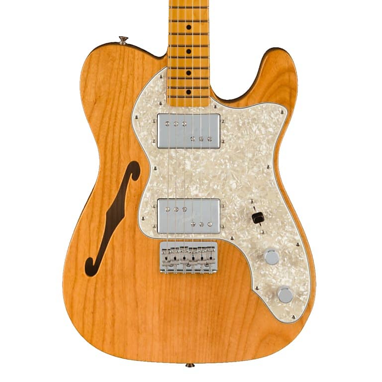 

Fender American Vintage II 1972 Telecaster Thinline Maple Fingerboard Aged Natural Электрогитара с футляром