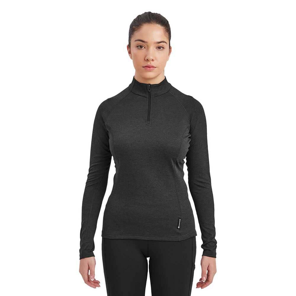 

Футболка с длинным рукавом Montane Dart Zip Neck, черный