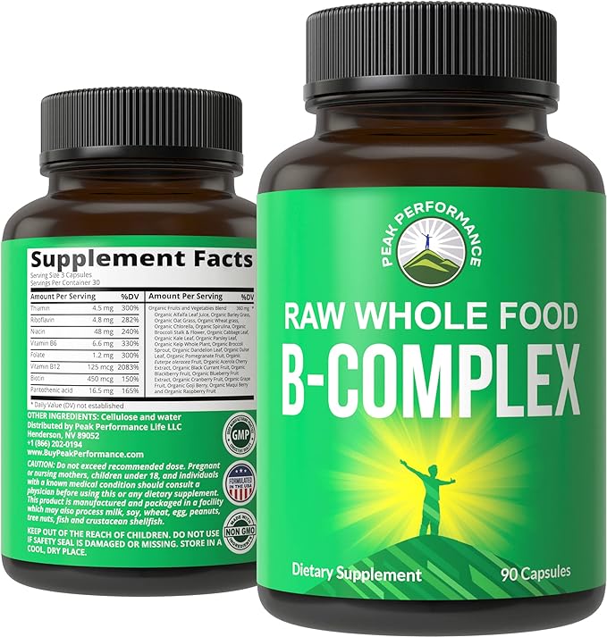 Комплекс витаминов группы B Peak Performance, 90 капсул garden of life vitamin code raw b complex комплекс витаминов группы в 60 веганских капсул