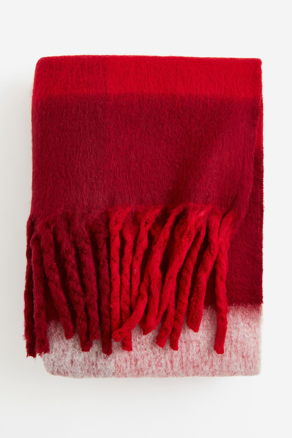 

Плед H&M Home Wool-blend, темно-красный