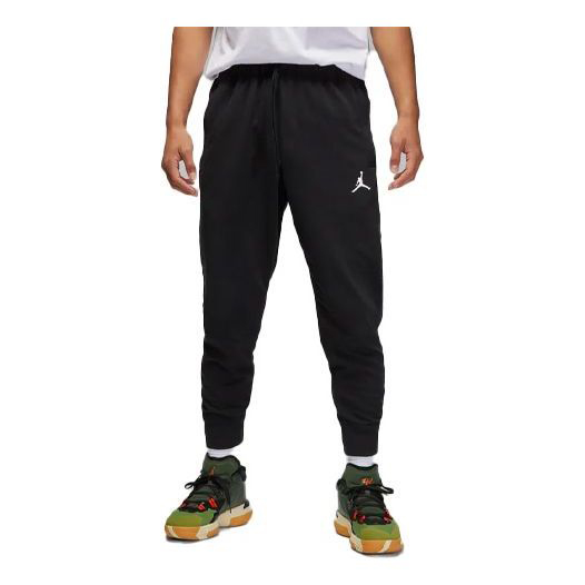 Спортивные брюки Men's Jordan Solid Color Logo Printing Lacing, черный