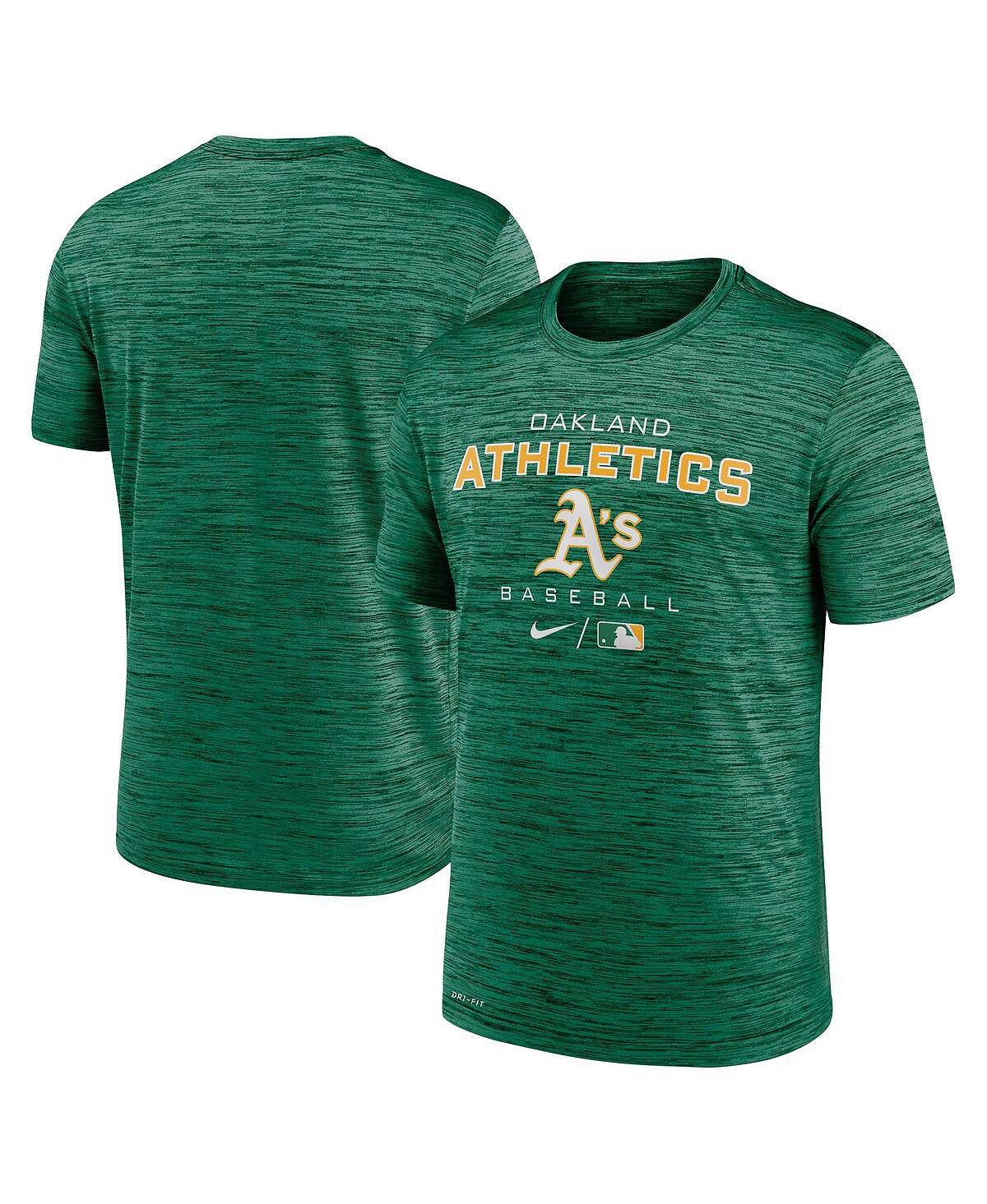 Мужская футболка oakland athletics oakland athletics authentic collection velocity practice space-dye performance t-shirt Nike, мульти цена и фото