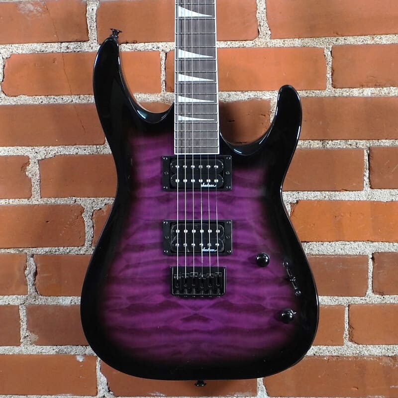 

Электрогитара Jackson JS Series Dinky Solid Body Transparent Purple Burst JS Series Dinky Solid Body Electric Guitar