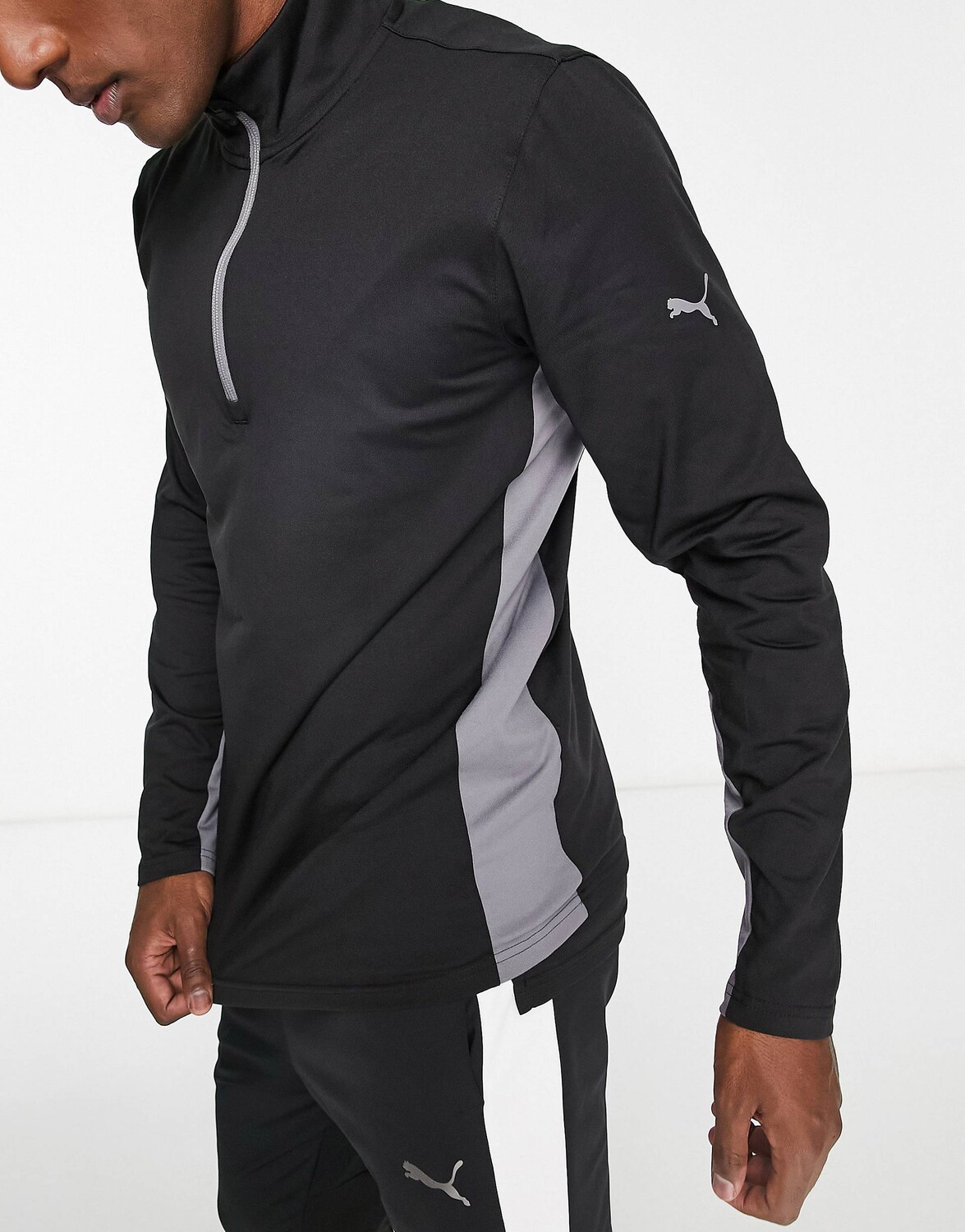 

Черный топ на молнии Puma Golf Gamer 1/4