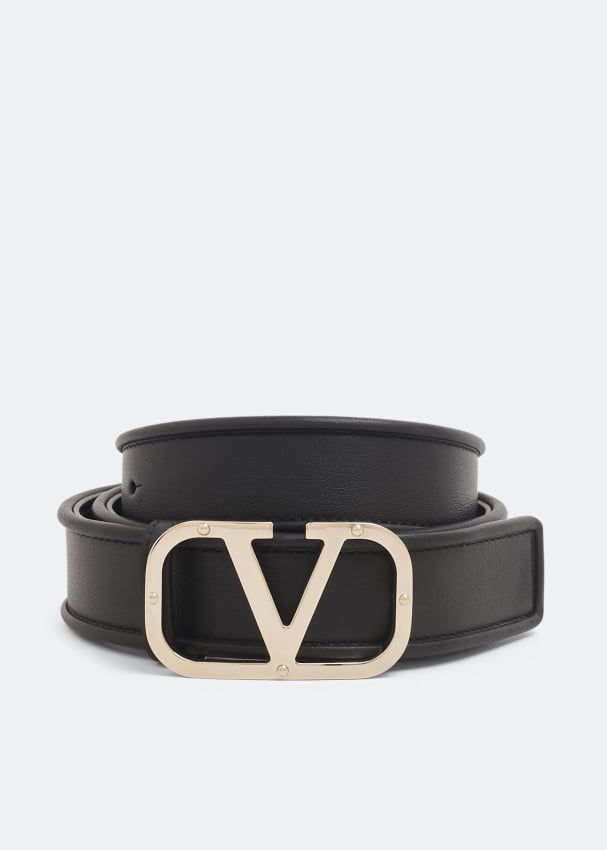 Ремень VALENTINO GARAVANI VLogo Type belt, черный ремень valentino garavani vlogo type belt белый