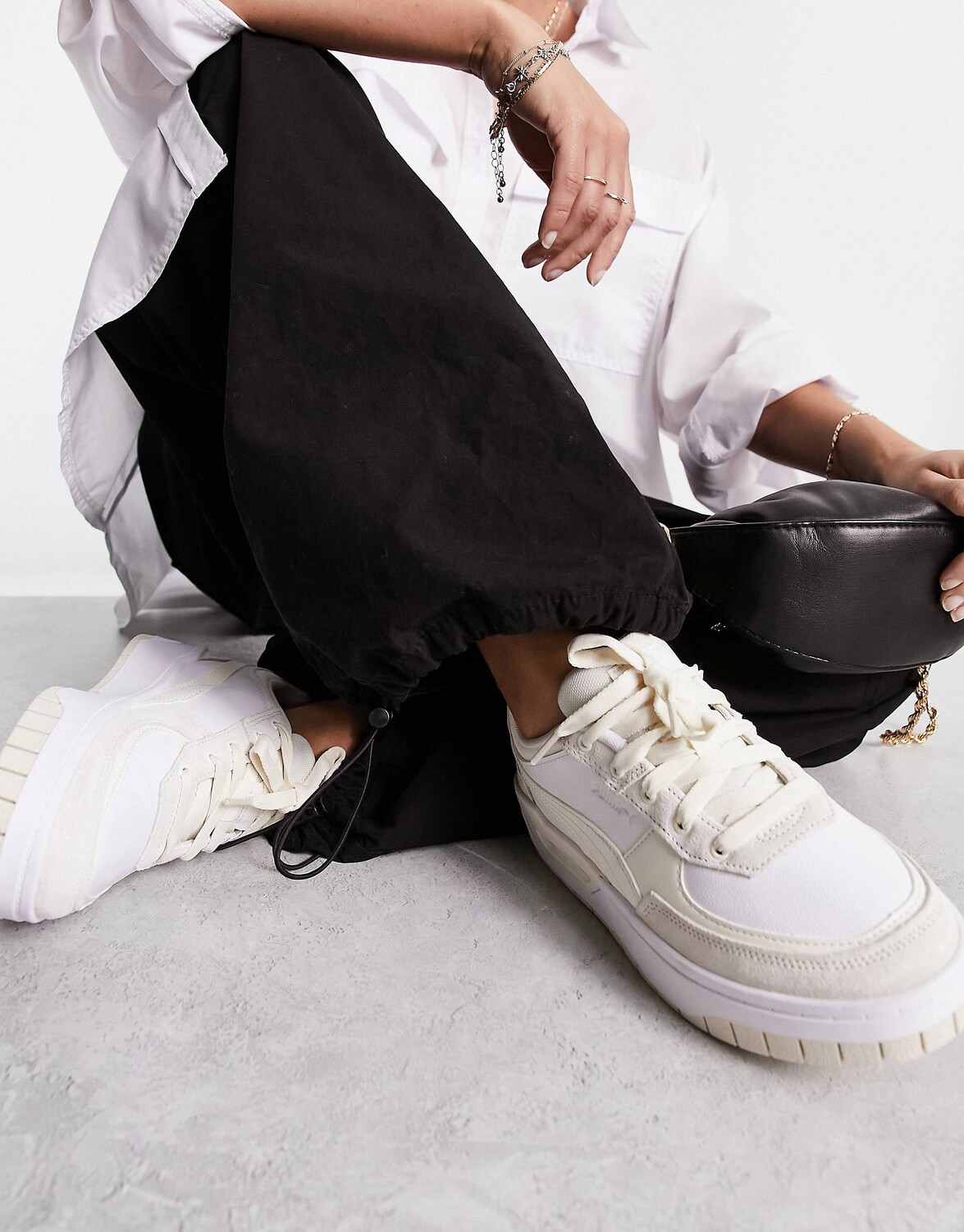 

Кроссовки Puma Cali Dream белого и овсяного цвета, Белый