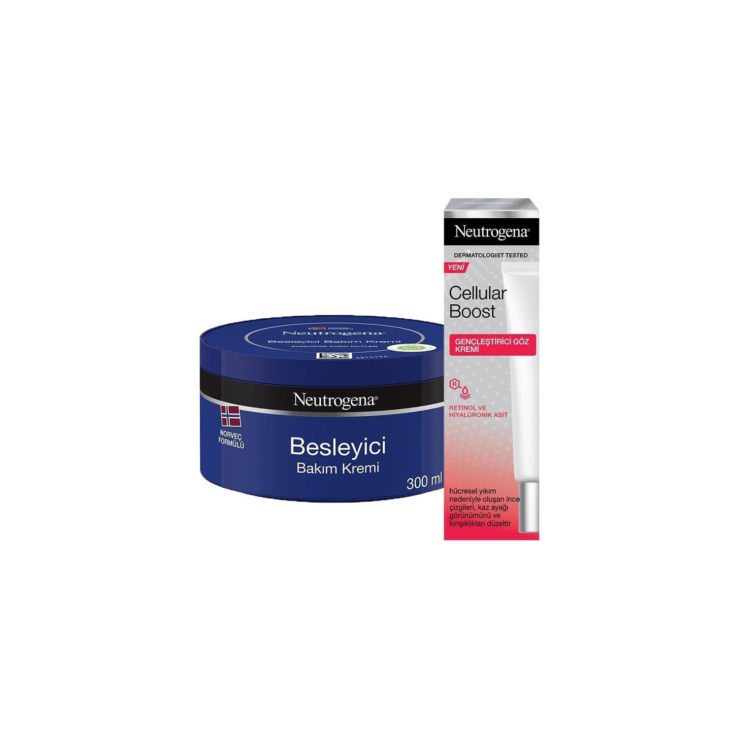 

Питательный кондиционер Neutrogena 300 мл и крем для кожи вокруг глаз Cellular Boost 15 мл