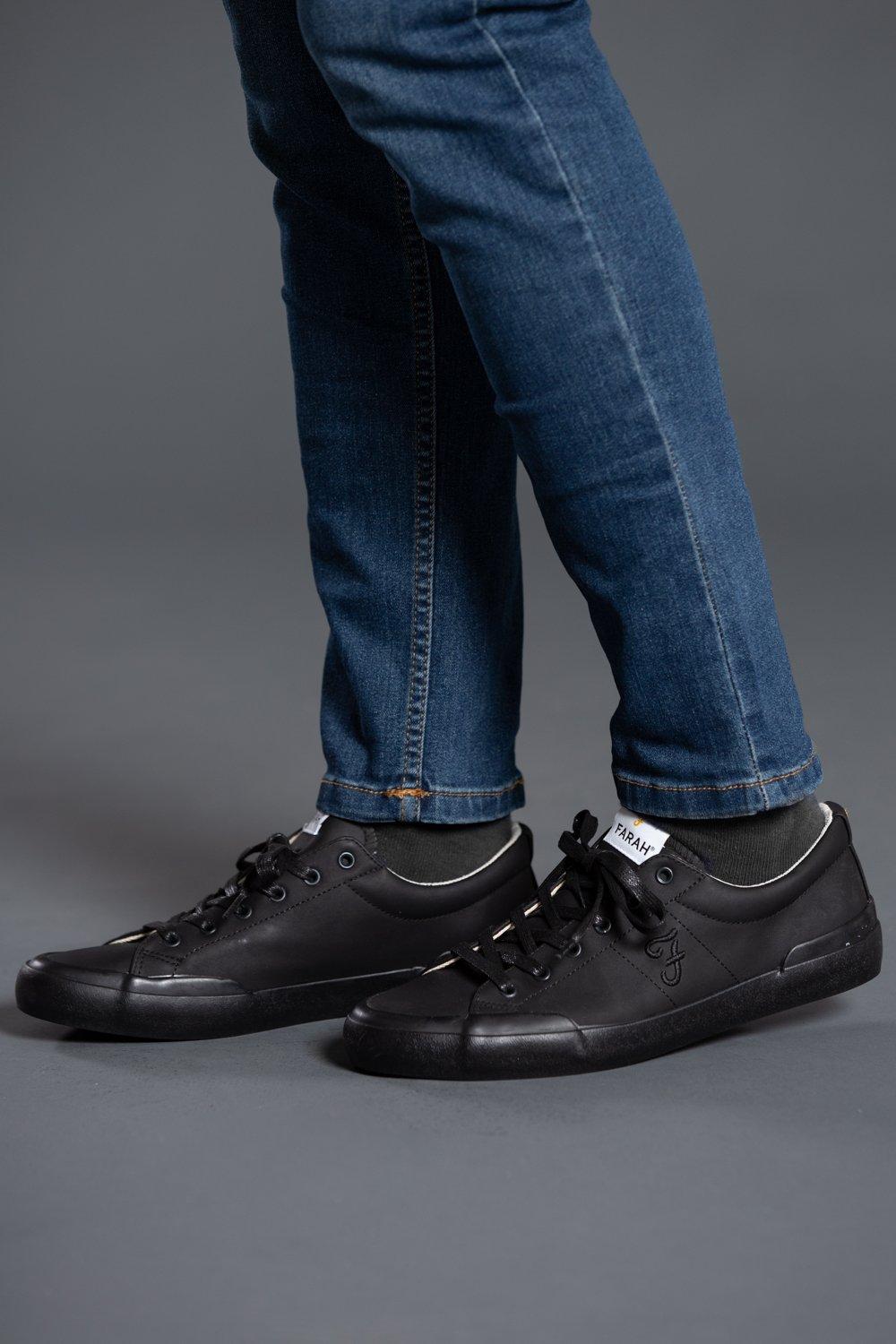 Кроссовки 'Dallas' Casual Lace Up Trainers Farah Footwear, черный черные низкие вулканизированные кроссовки ambush