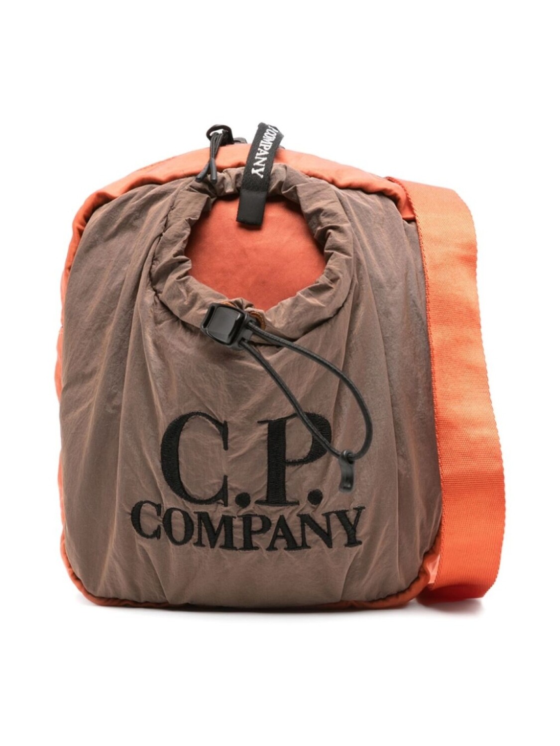 

C.P. Company сумка через плечо с вышитым логотипом, коричневый