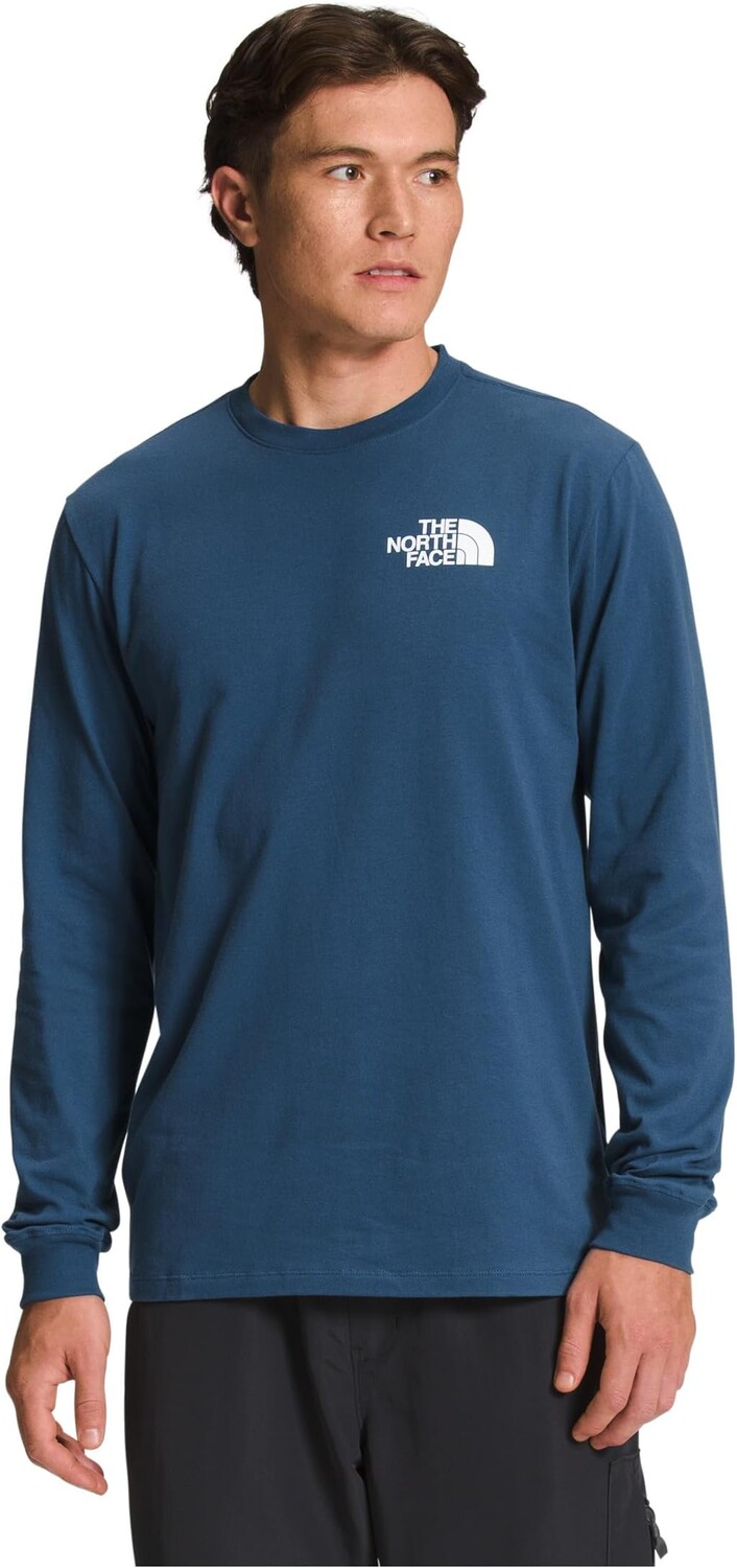 

Футболка Box NSE с длинными рукавами The North Face, цвет Shady Blue/TNF Black