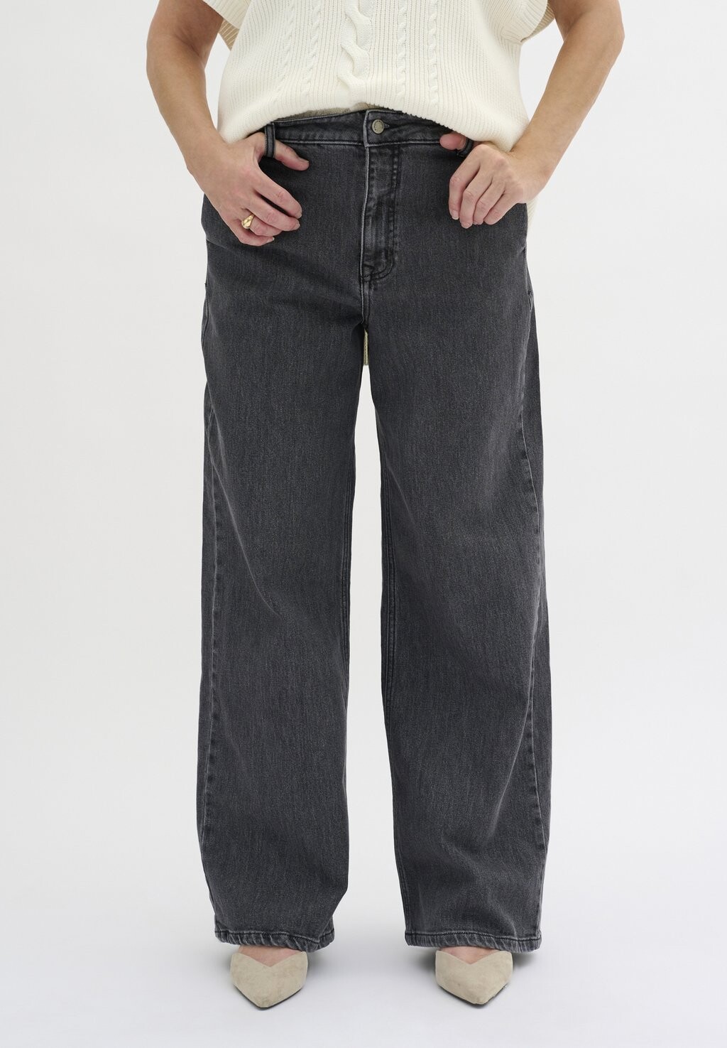 

Расклешенные джинсы TUSAMW My Essential Wardrobe, серый