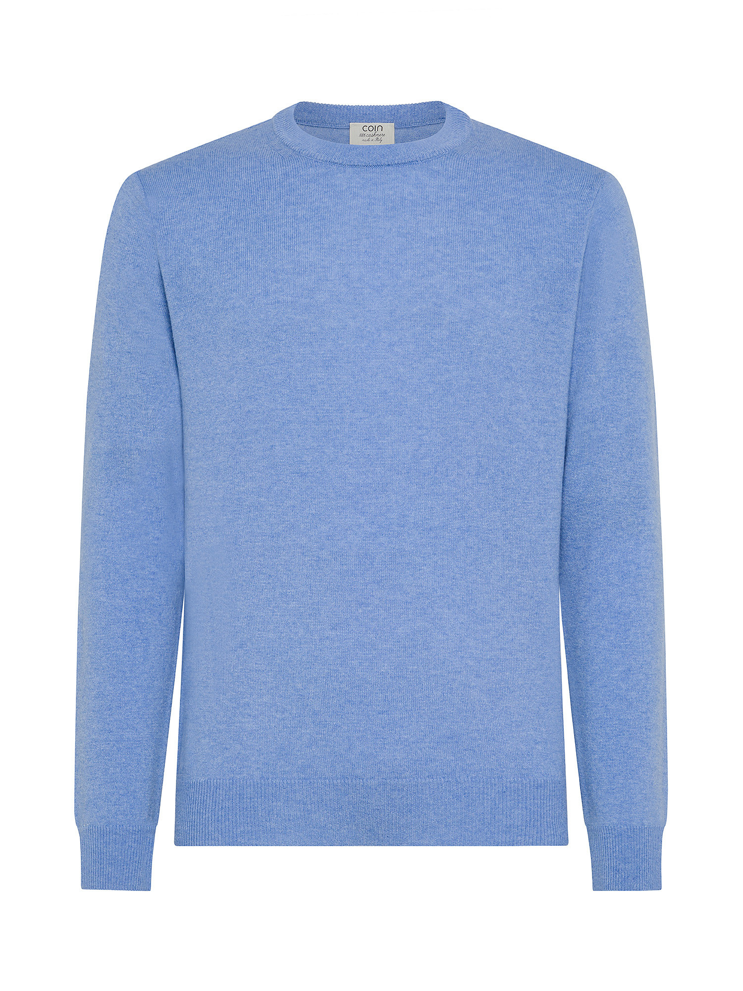 Coin Cashmere свитер с круглым вырезом из чистого кашемира., бледно-голубой северная индия