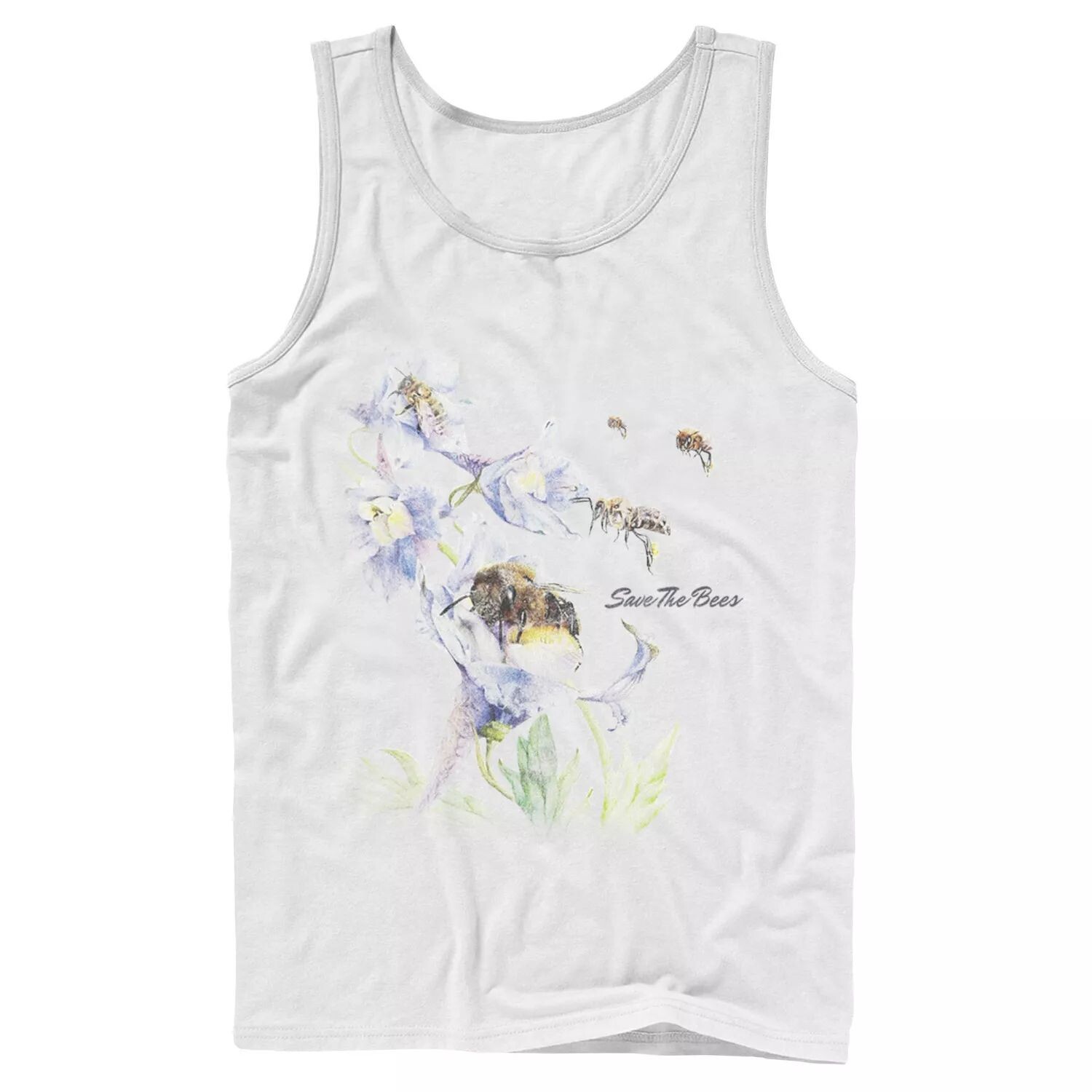 

Мужская майка с цветочным принтом ко Дню Земли Save The Bees Licensed Character