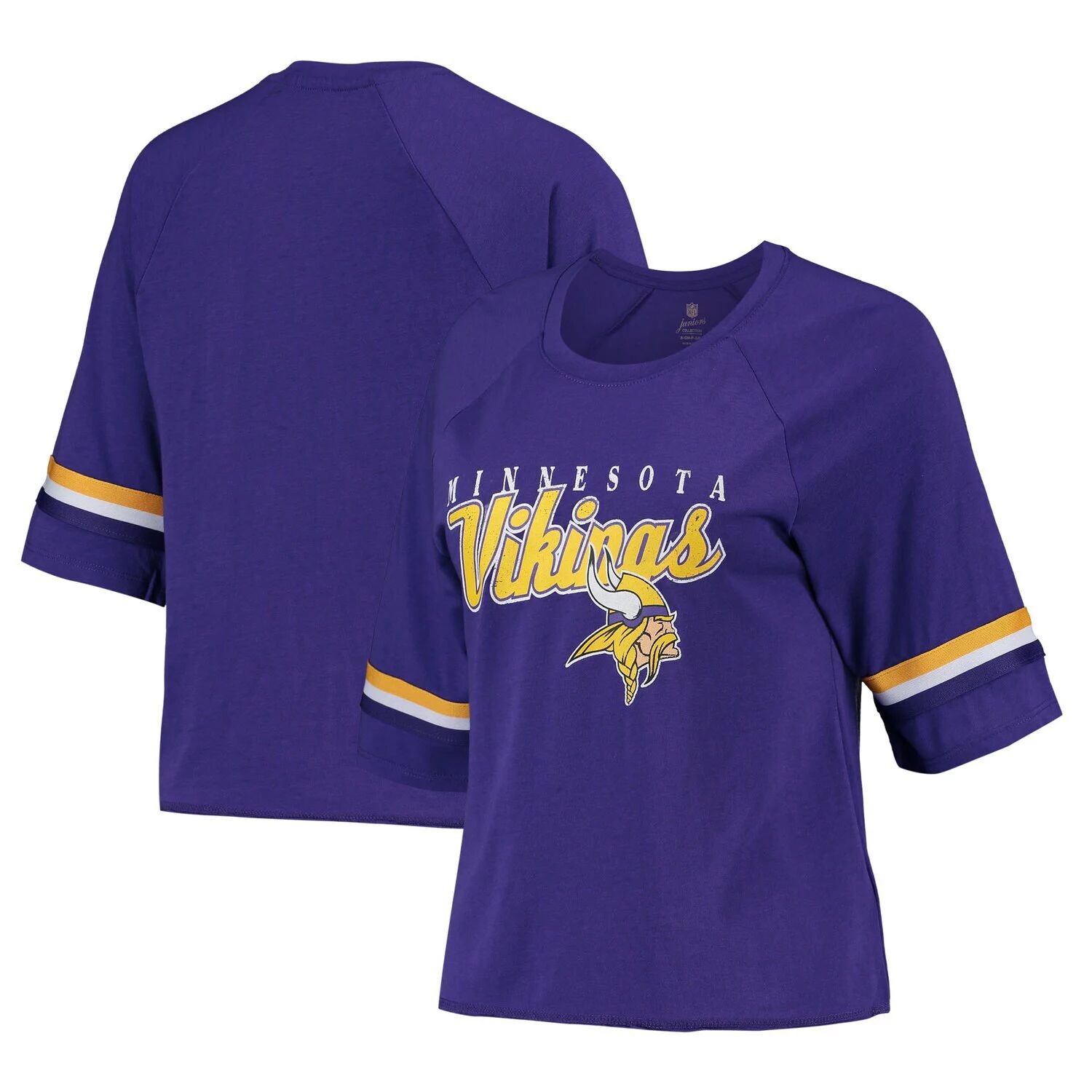 

Фиолетовая футболка Juniors Minnesota Vikings Burnout реглан с короткими рукавами Outerstuff, Фиолетовый