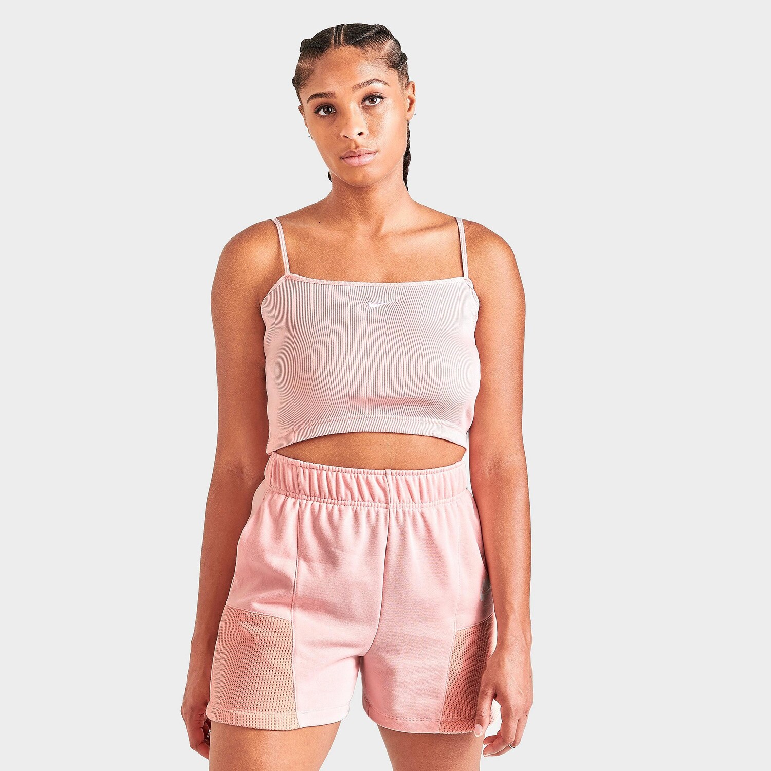 

Женский укороченный топ в рубчик Nike Sportswear Essential, розовый