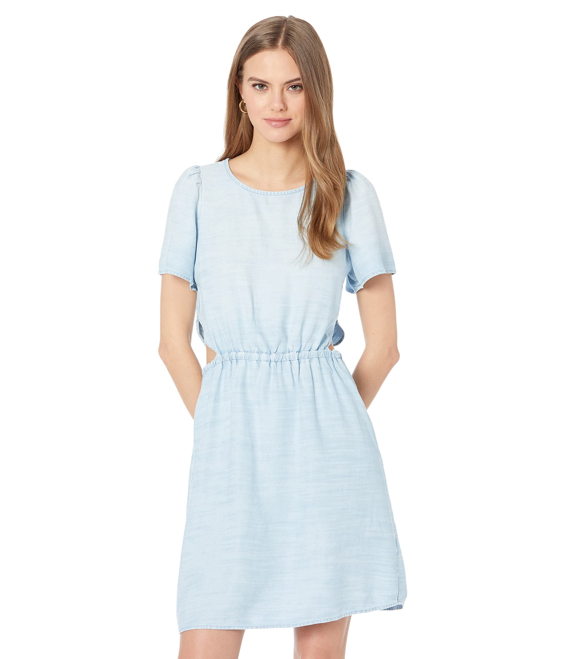 short sleeve cutout print maxi dress Платье bella dahl, Short Sleeve Cutout Dress