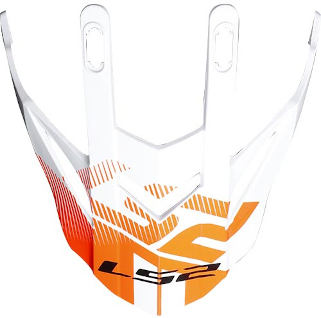 цена Пик LS2 MX436 Pioneer для шлема, бело-оранжевый
