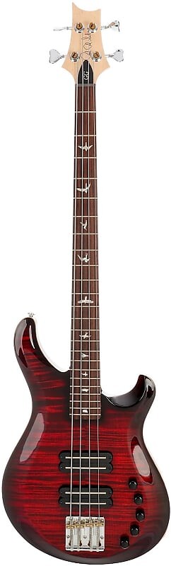 

Paul Reed Smith Grainger 4-String Bass Custom Color Fire Red Wrap с жестким футляром PRS
