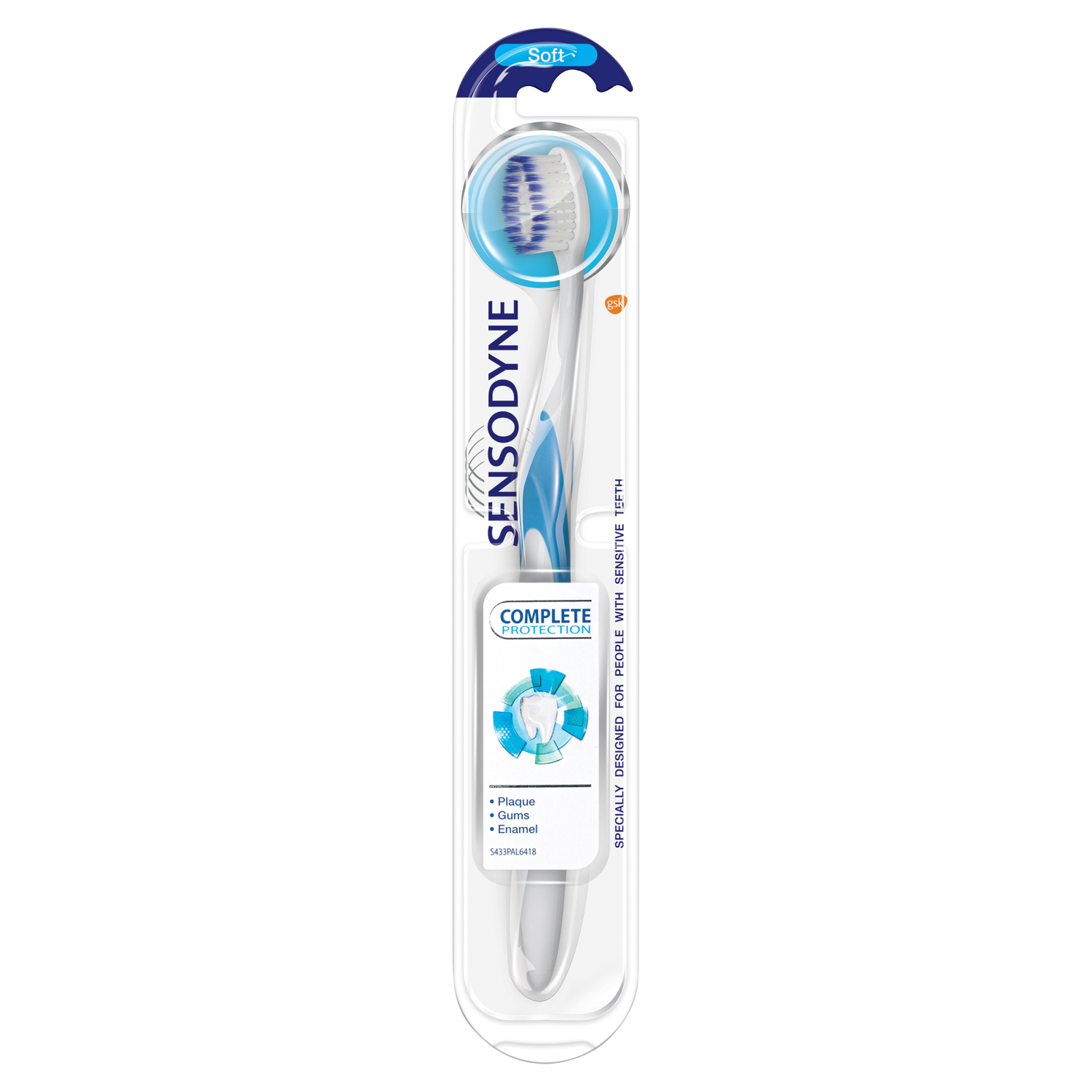 цена Sensodyne Complete Prorection зубная щетка мягкая, 1 шт.