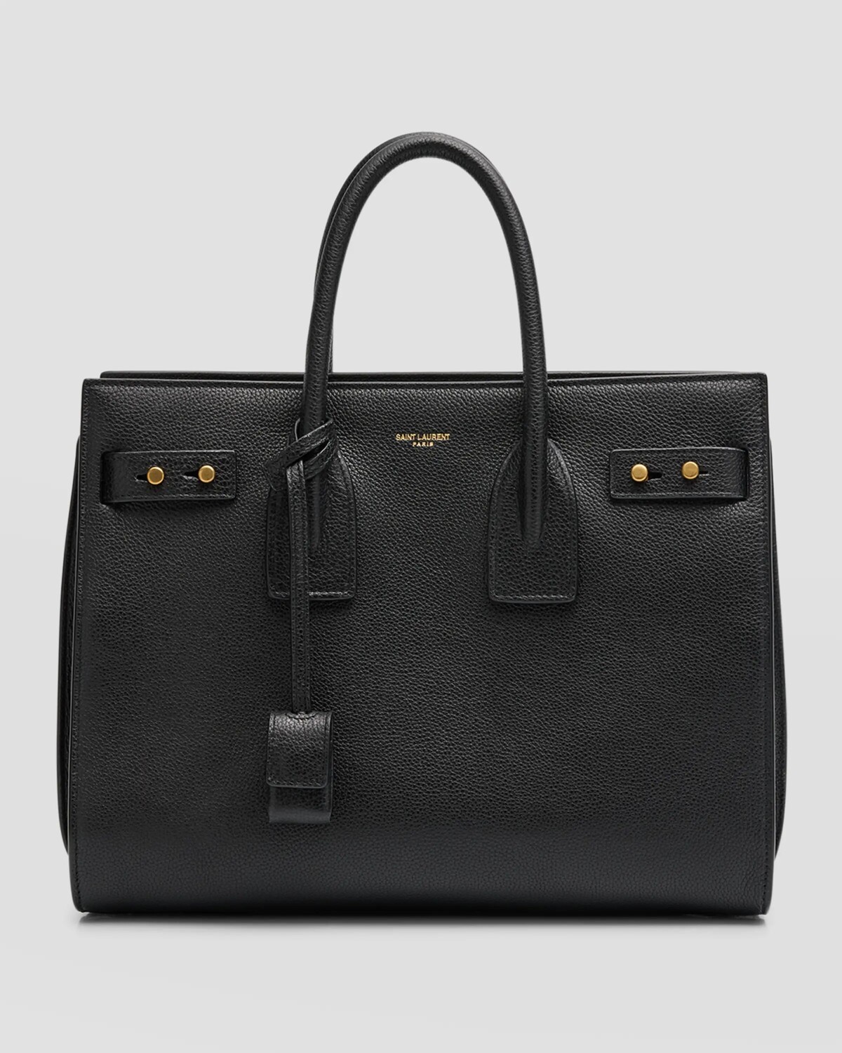 

Маленькая кожаная сумка Sac De Jour с ручкой сверху Saint Laurent, цвет Black