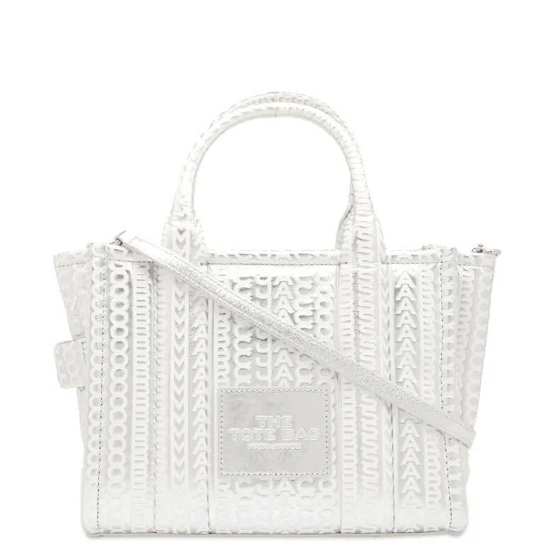 

Marc jacobs мини-тоут, серебряный и ярко-белый