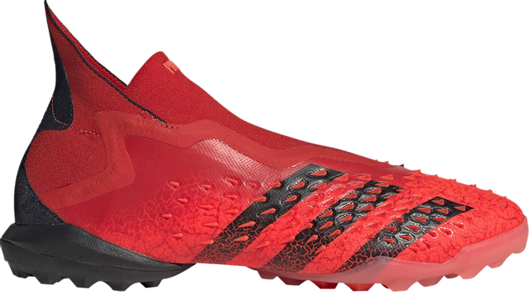 Кроссовки Adidas Predator Freak+ TF 'Demonskin - Solar Red', красный wholesale new predator freak tf soccer shoes society truf football boots sales
