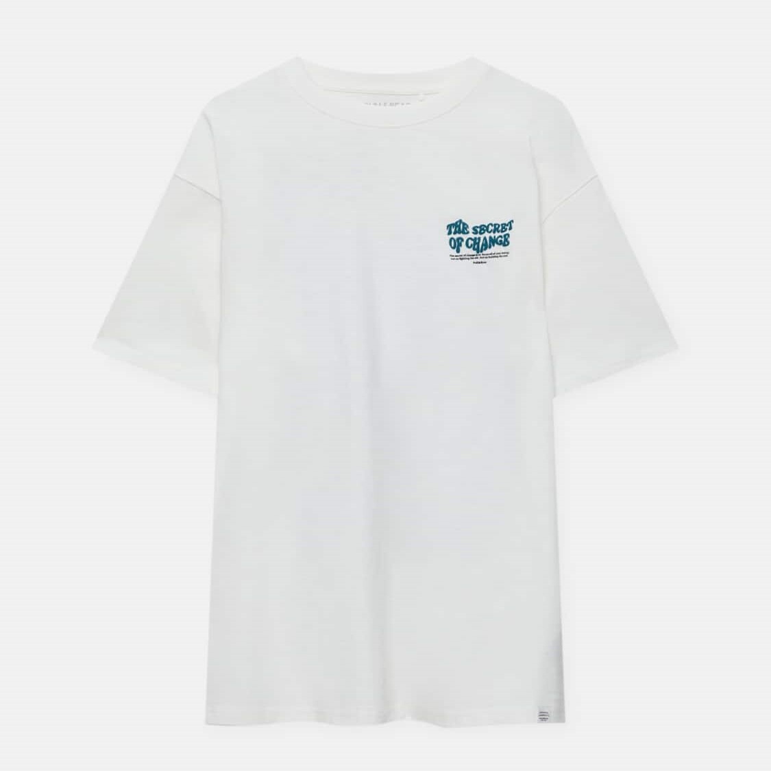 

Футболка Pull&Bear Short Sleeve With Print, белый